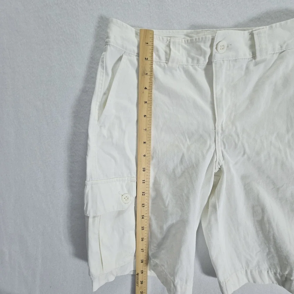 Polo Ralph Lauren Shorts Cargo Boys Size 14 Vintage White Waist 28in Inseam 10in